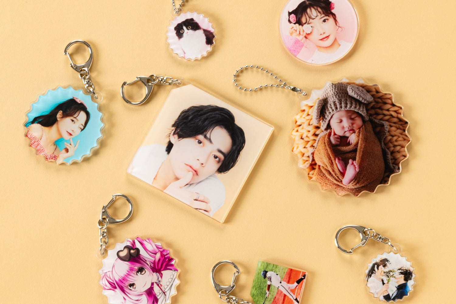 フォトキーホルダー｜しまうまプラス