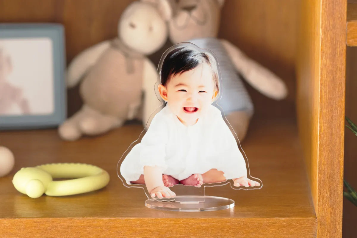 家族の成長を飾る